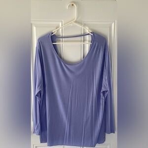 Victoria’s Secret PINK Long Sleeve Backless Top Lavender Purple Size Medium